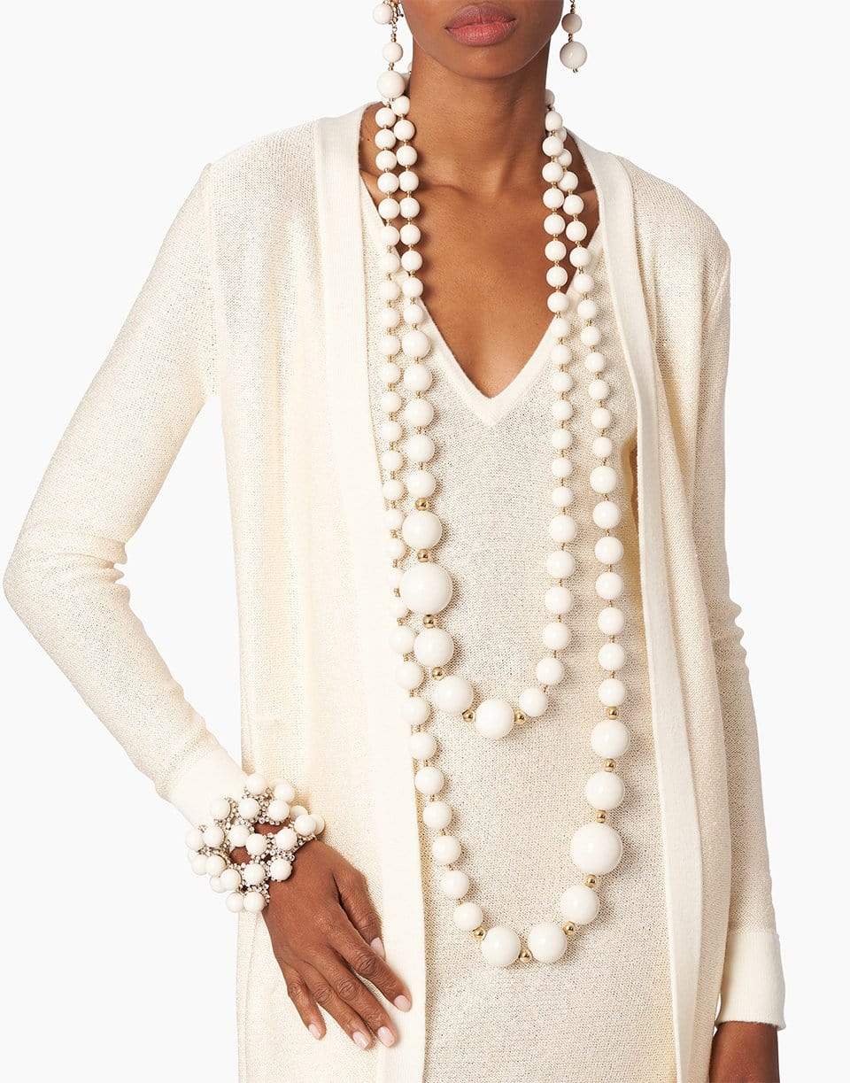 CAROLINA HERRERA-Long Sleeve Knit Duster-