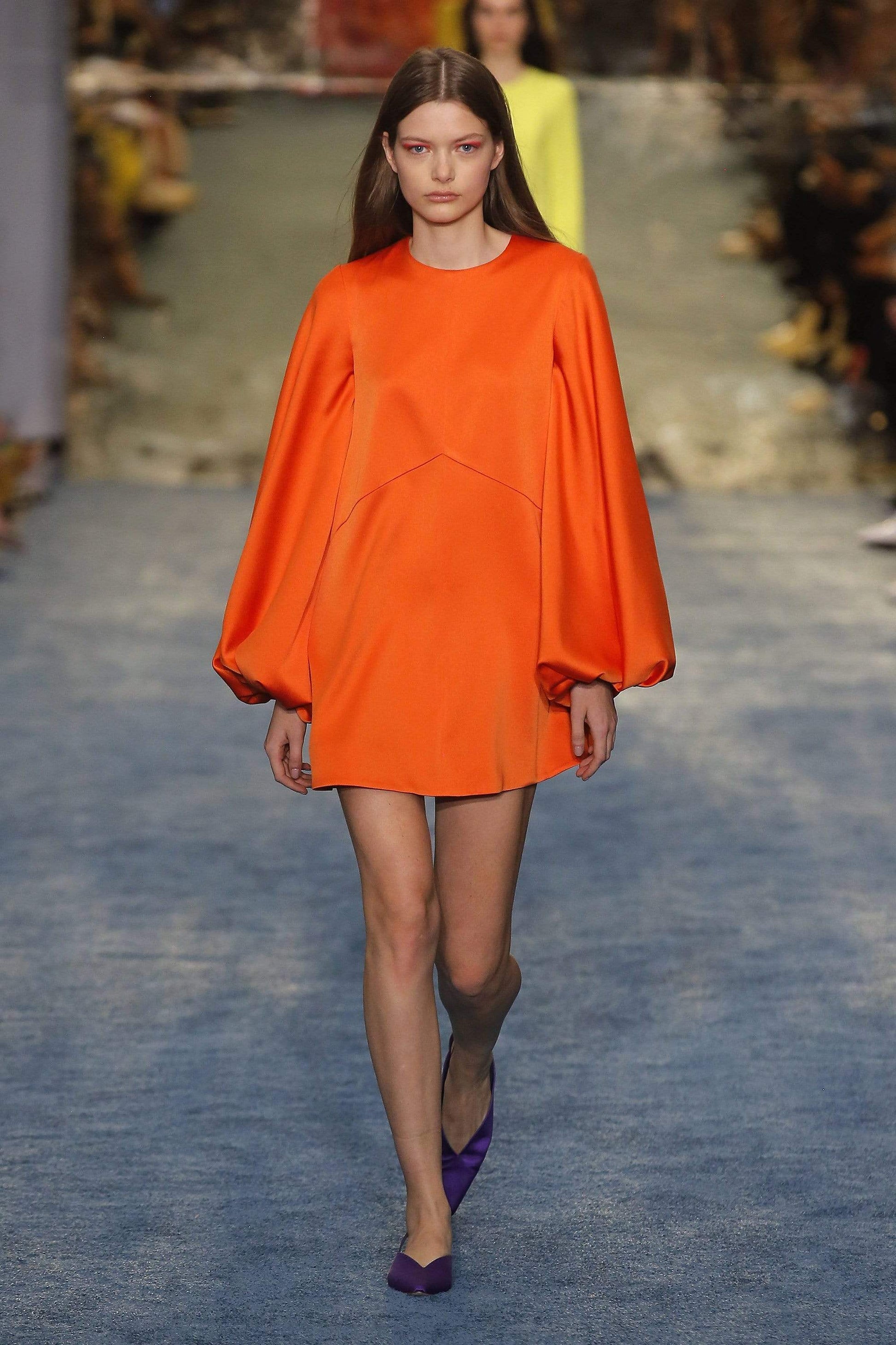 CAROLINA HERRERA-Puff Sleeve Dress-NECTARIN