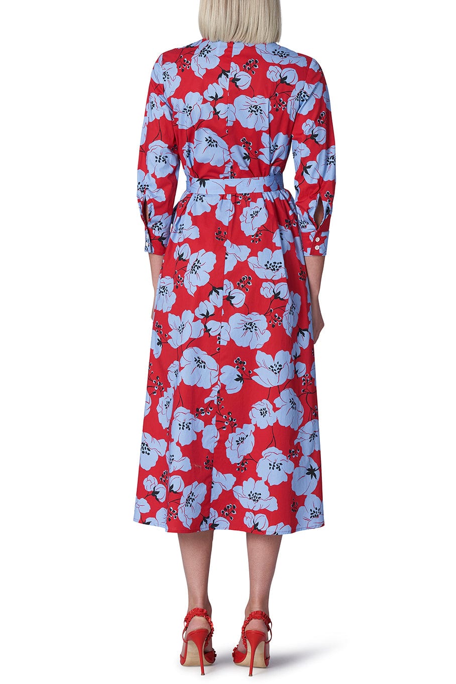 CAROLINA HERRERA-Collared Shirt Midi Dress-
