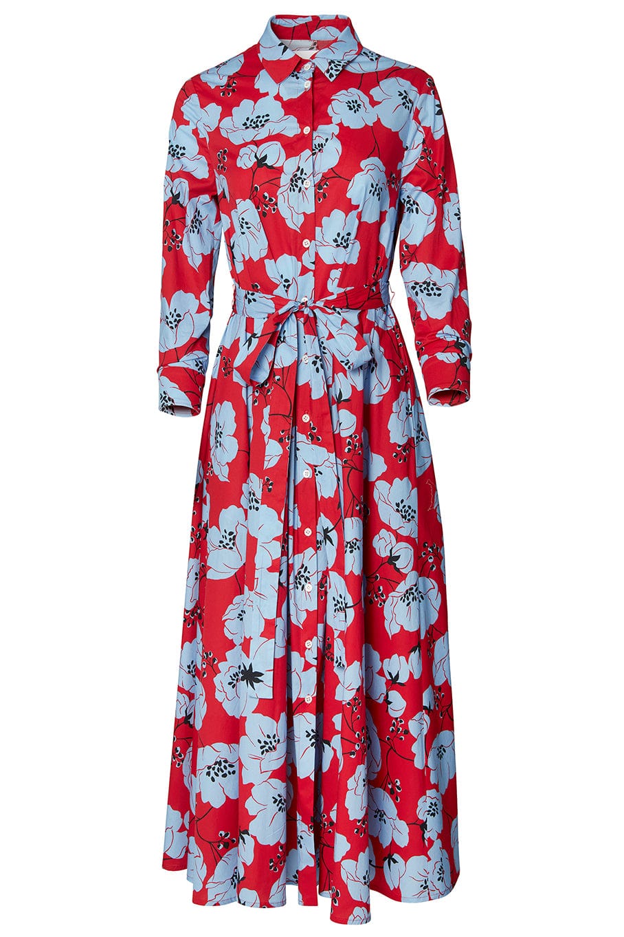 CAROLINA HERRERA-Collared Shirt Midi Dress-