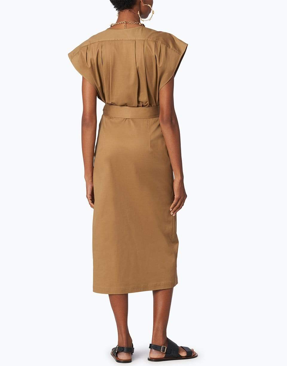 CAROLINA HERRERA-Drop Shoulder Button Up Dress-