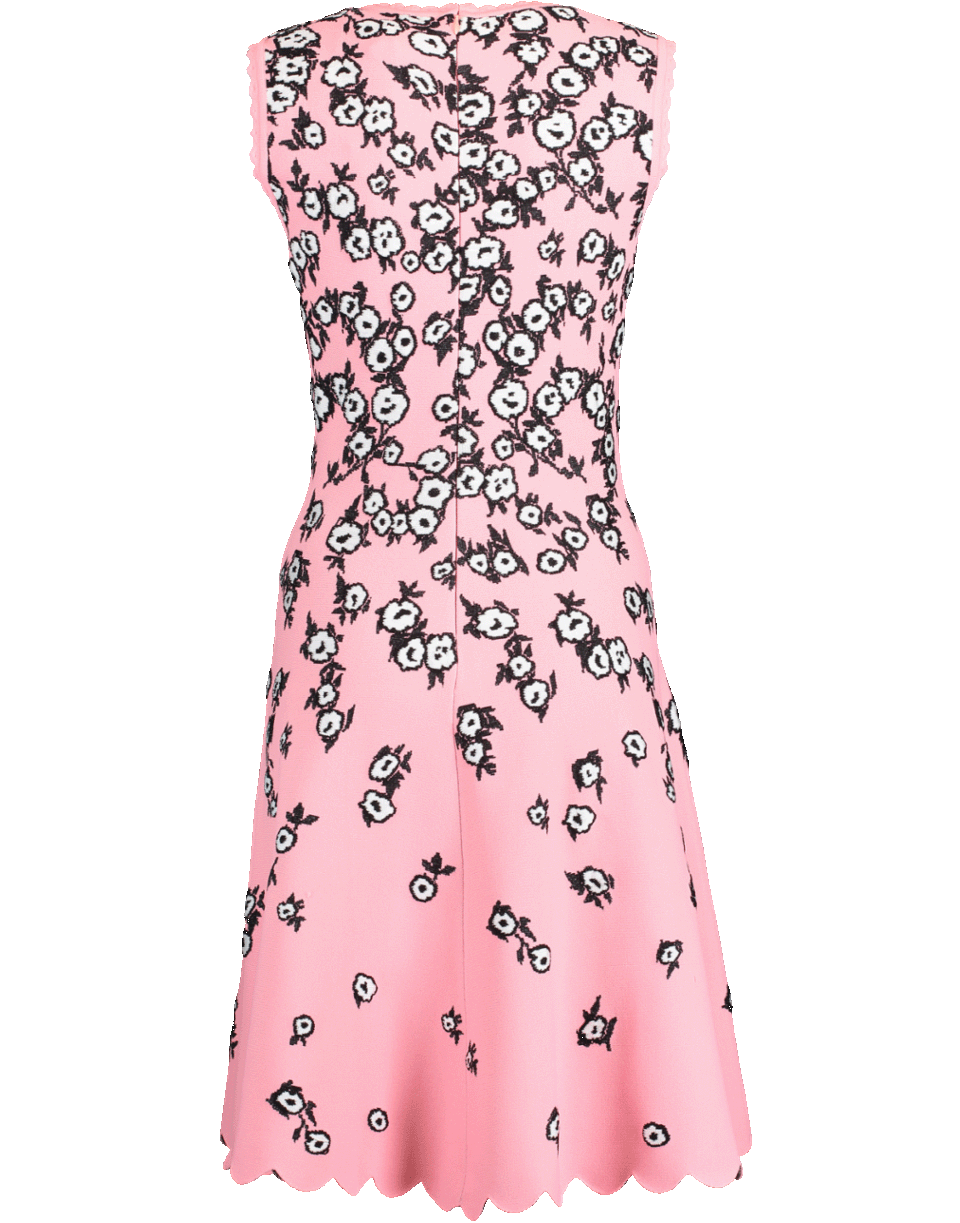 CAROLINA HERRERA-Floral Jacquard Knit Dress-