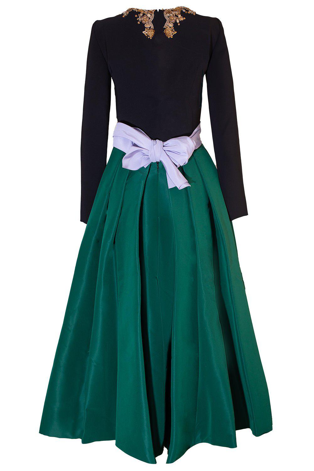 CAROLINA HERRERA-Embellished Button Front Midi Dress-