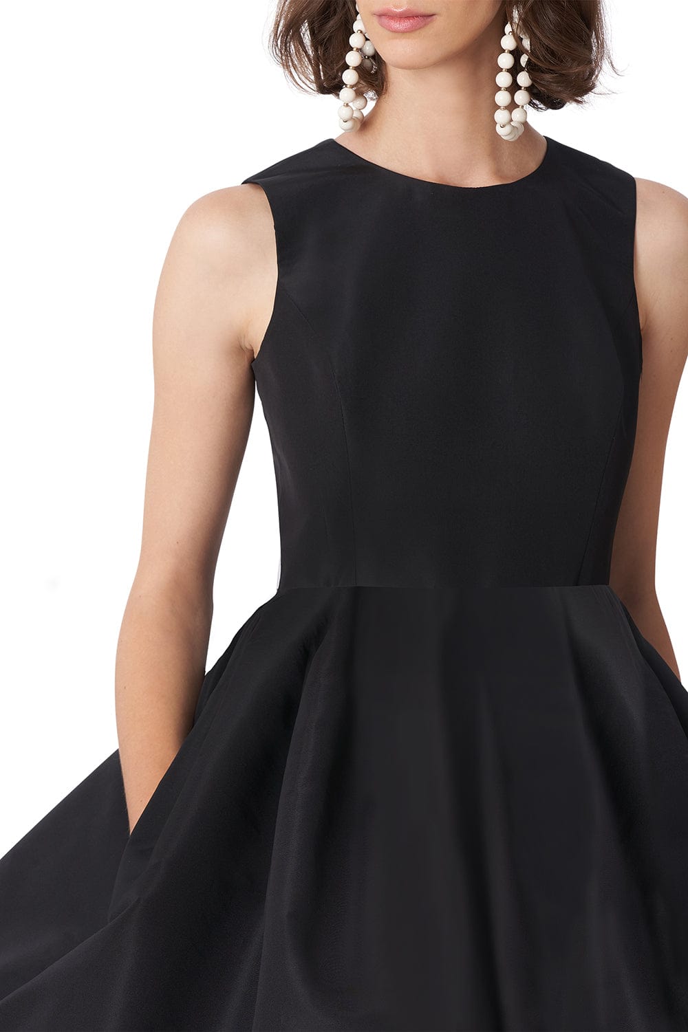 CAROLINA HERRERA-Sleeveless Crewneck Bubble Dress - Black-
