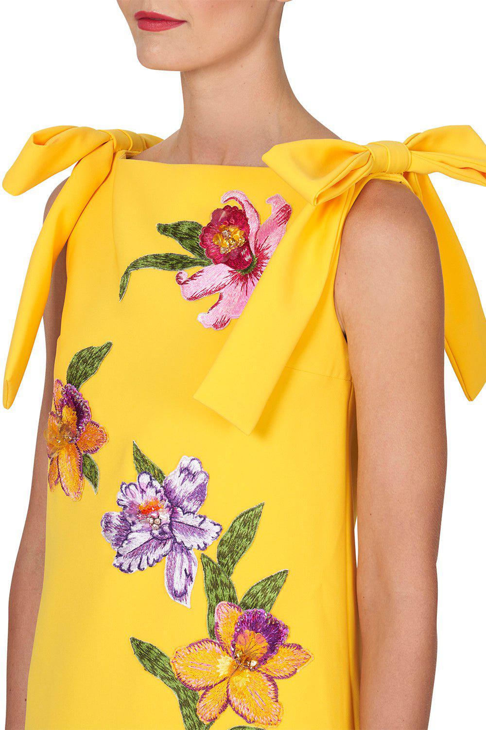 CAROLINA HERRERA-Embellished Bow Dress-
