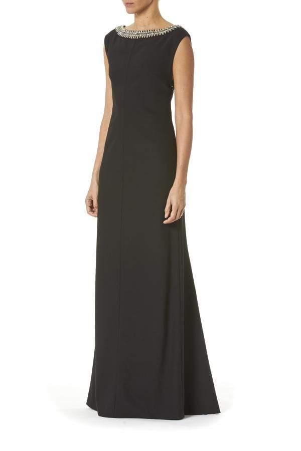 CAROLINA HERRERA-Embroidered Bateau Gown-