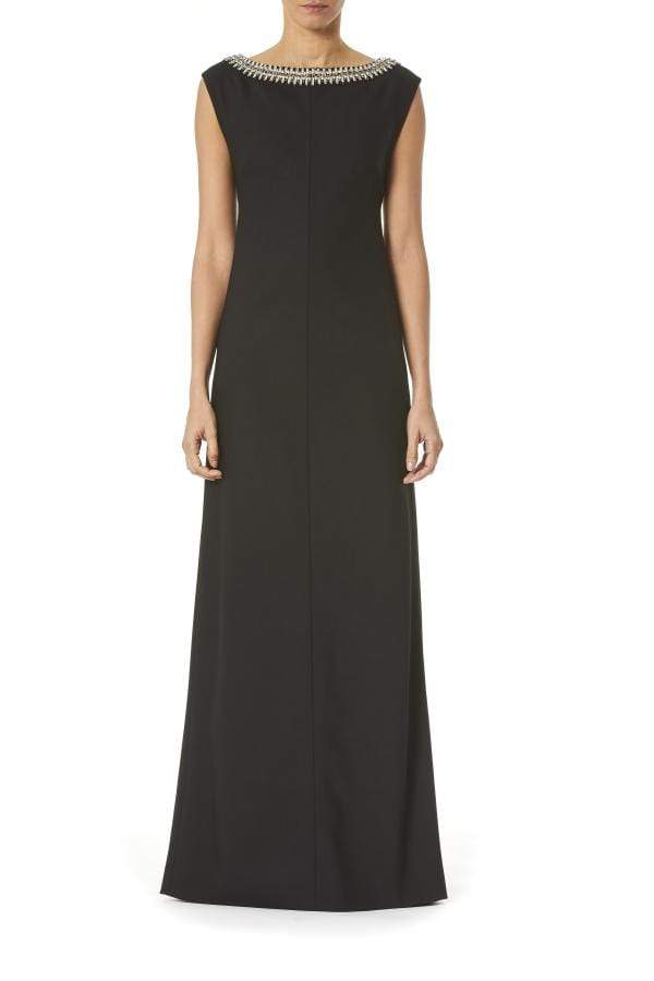 CAROLINA HERRERA-Embroidered Bateau Gown-