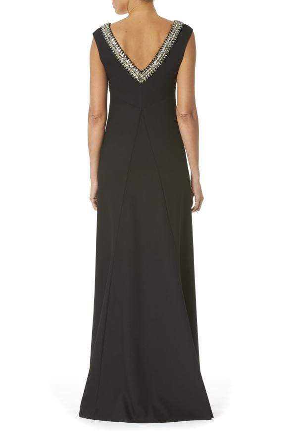 CAROLINA HERRERA-Embroidered Bateau Gown-