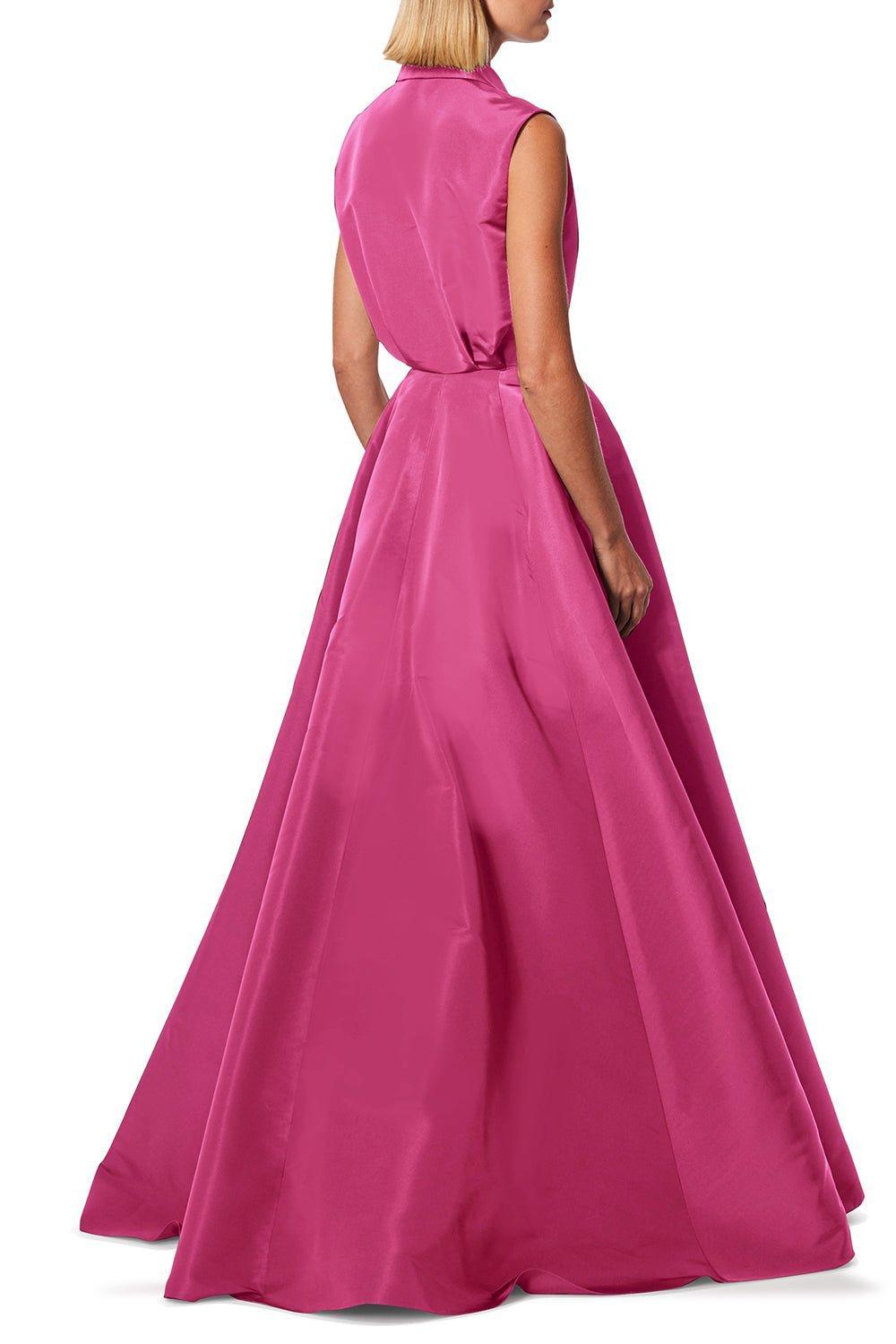 CAROLINA HERRERA-Sleeveless Trench Gown - Rose-ROSE