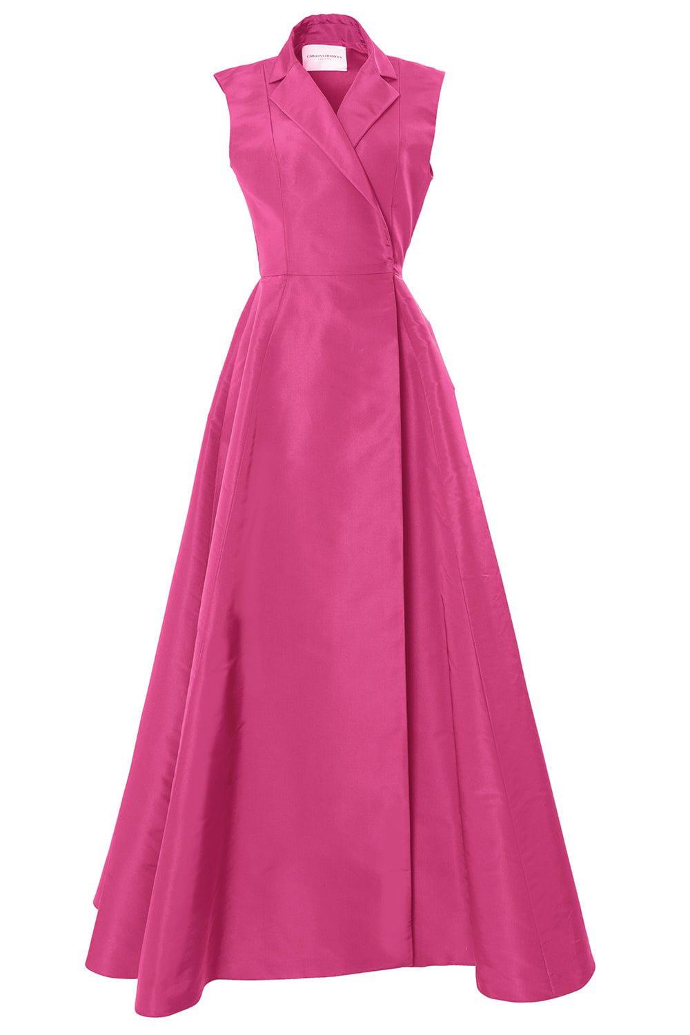 CAROLINA HERRERA-Sleeveless Trench Gown - Rose-ROSE