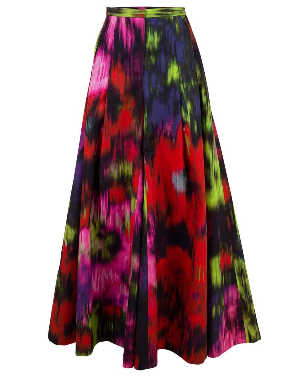 CAROLINA HERRERA-Superbloom Floral Wide Leg Pleated Palazzo Pant-