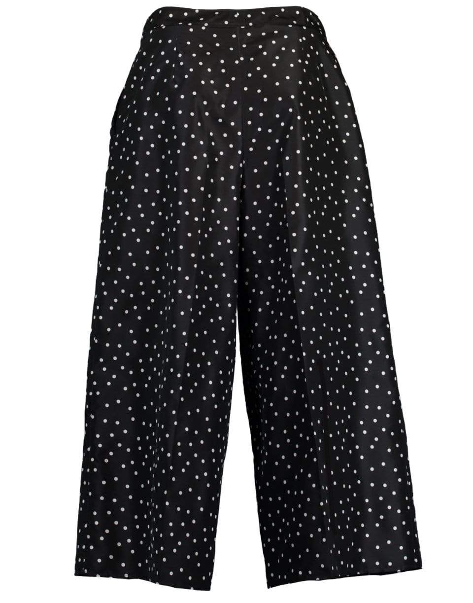 CAROLINA HERRERA-Wide Leg Polka Dot Pant-