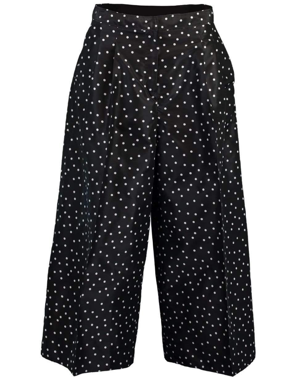 CAROLINA HERRERA-Wide Leg Polka Dot Pant-