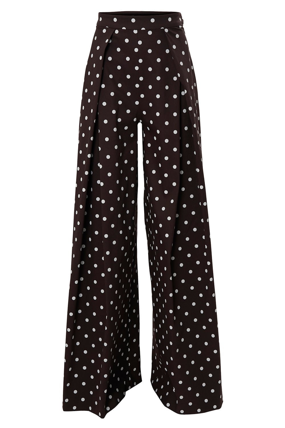 CAROLINA HERRERA-Wide Leg Pleated Pant-