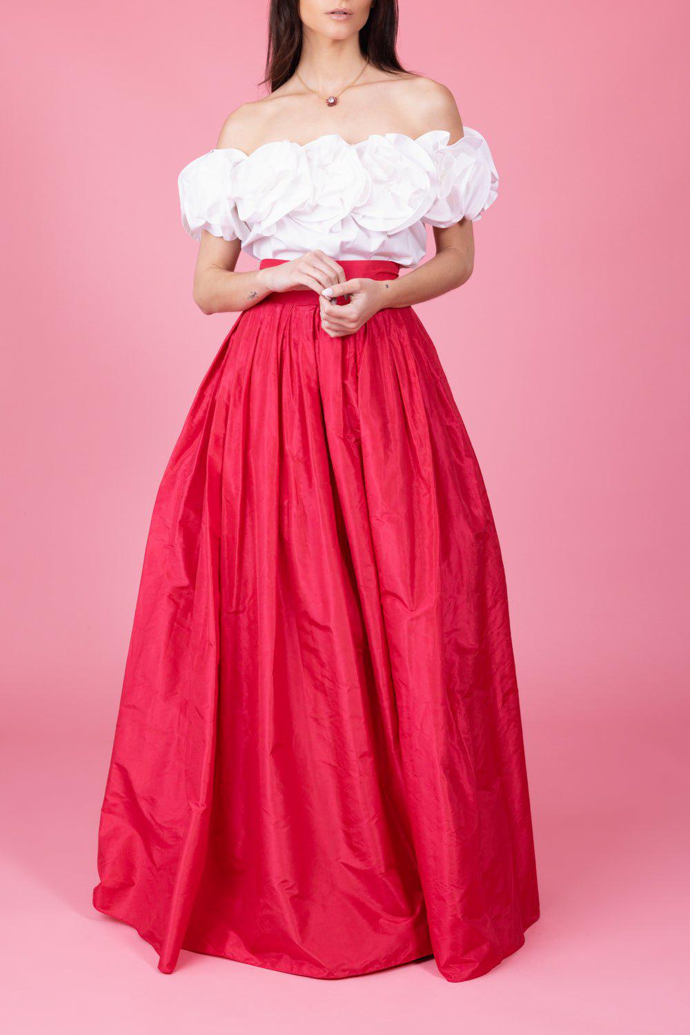 CAROLINA HERRERA-Ball Skirt - Azalea-AZALEA