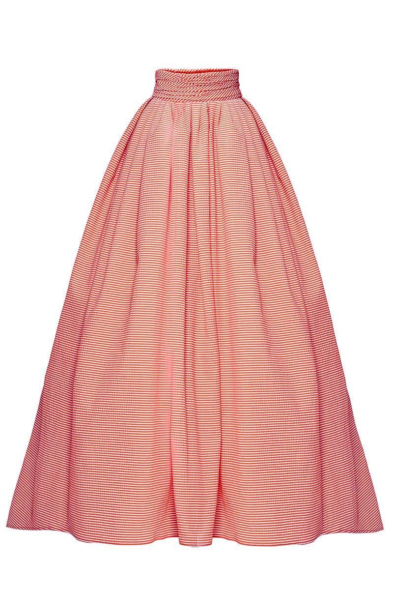 CAROLINA HERRERA-Ball Skirt With Waistband-RASPBERRY MULTI