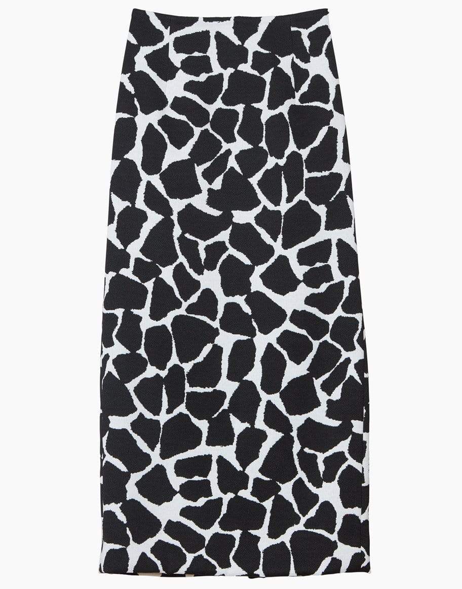 CAROLINA HERRERA-Giraffe Jacquard Pencil Skirt-