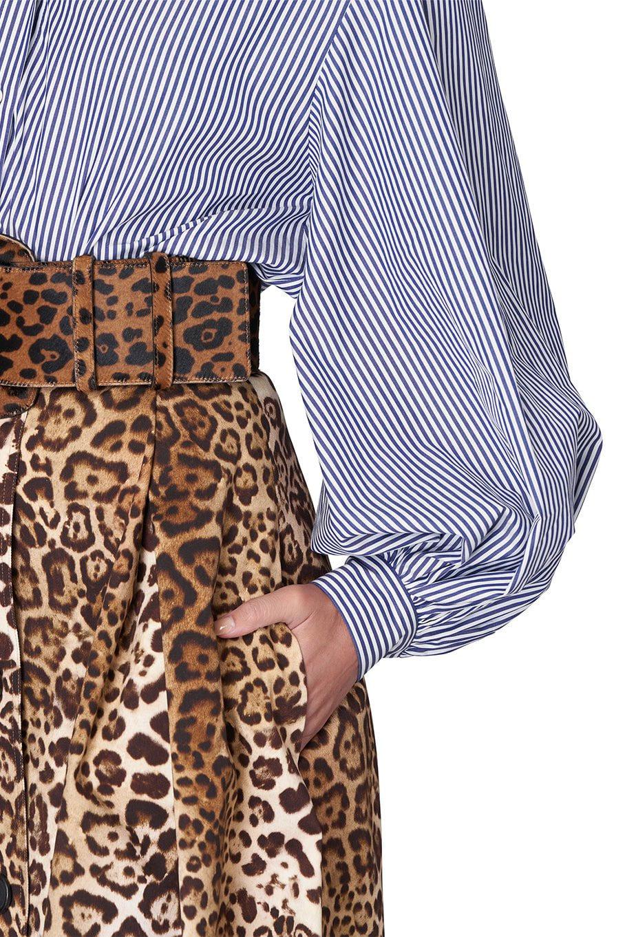 CAROLINA HERRERA-A-Line Button Front Midi Skirt-
