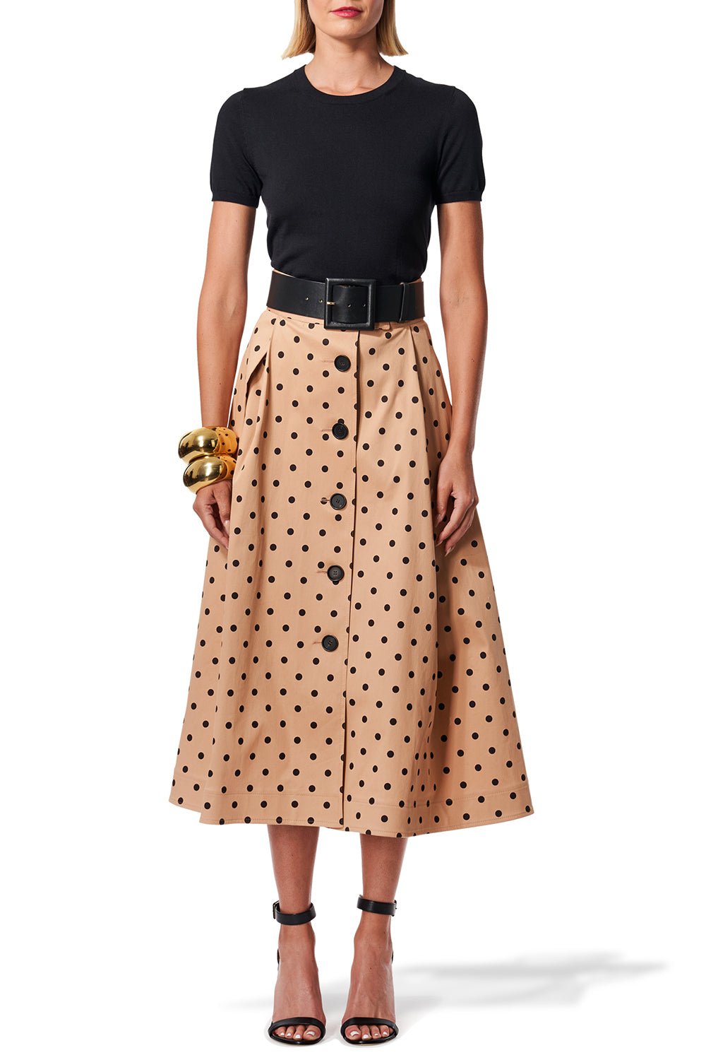 CAROLINA HERRERA-A-Line Midi Skirt-