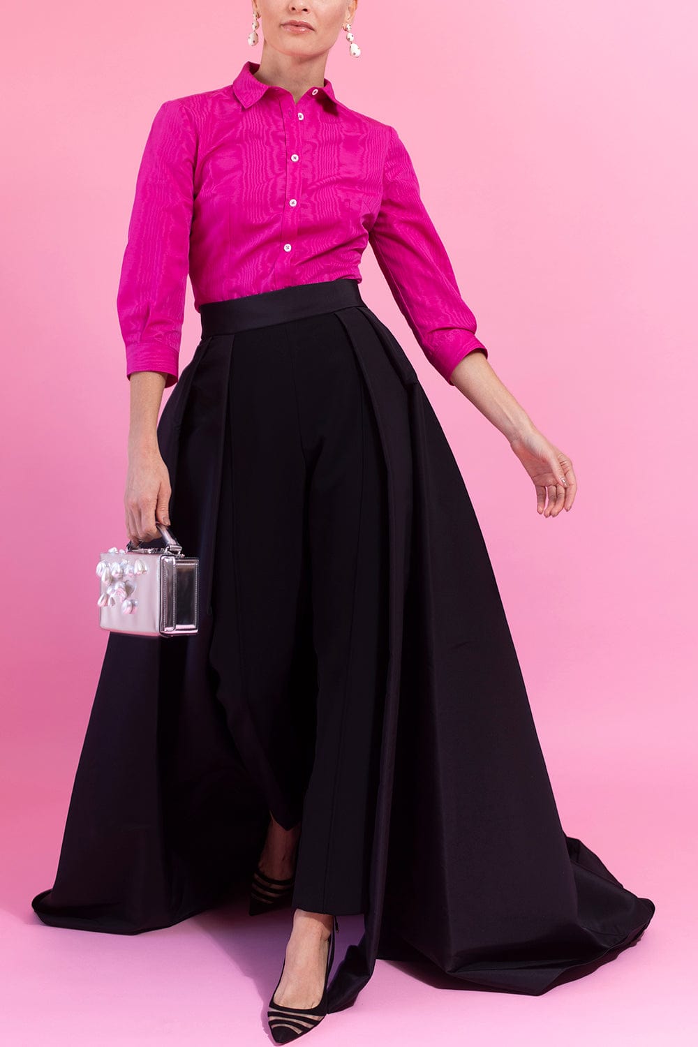 CAROLINA HERRERA-Three Quarter Sleeve Classic Button Down-