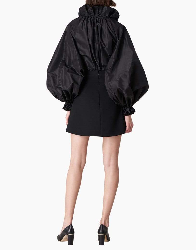 CAROLINA HERRERA-Full Ruffle Puff Sleeve Blouse-