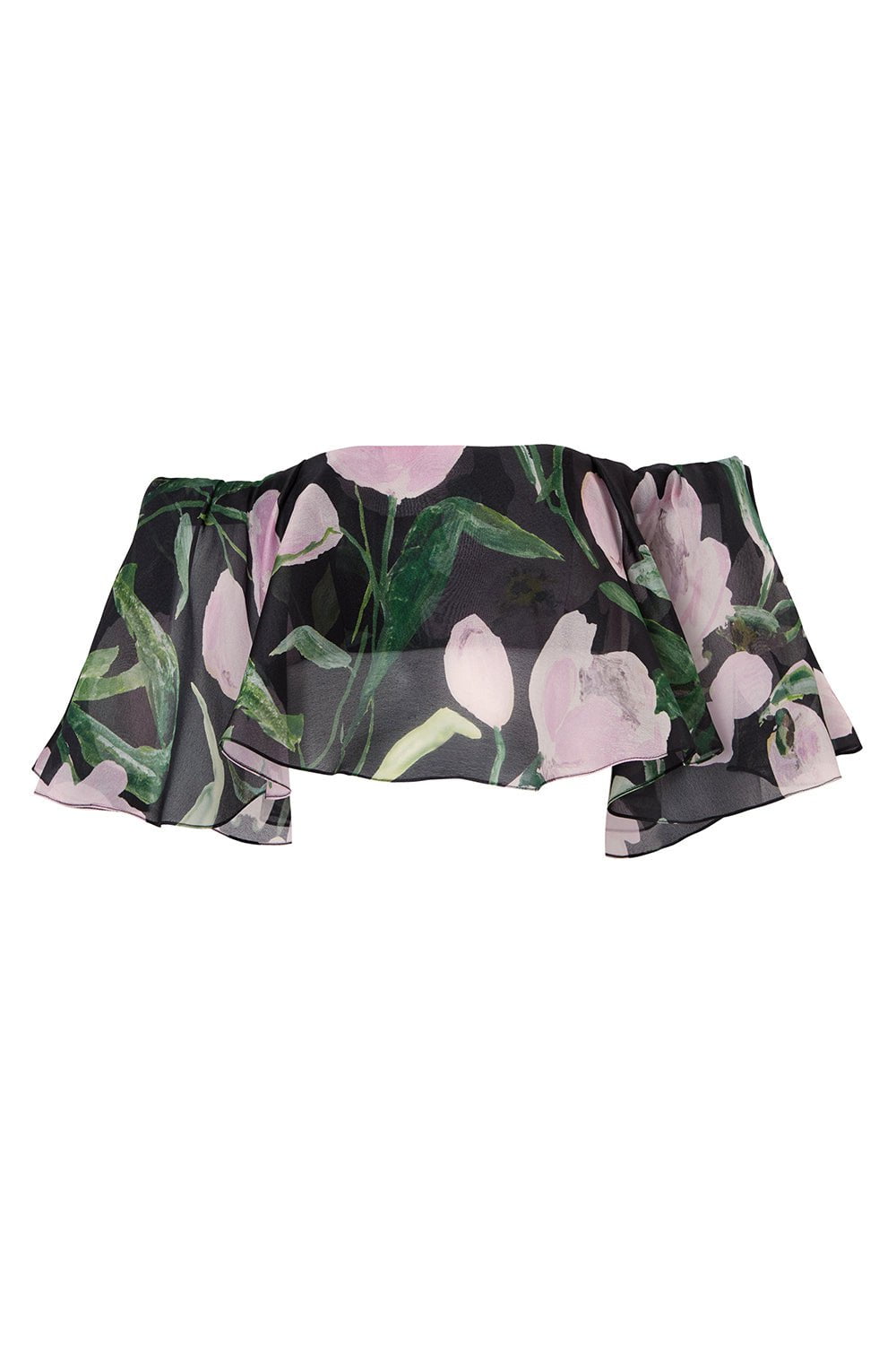 CAROLINA HERRERA-Ruffle Bandeau Top-