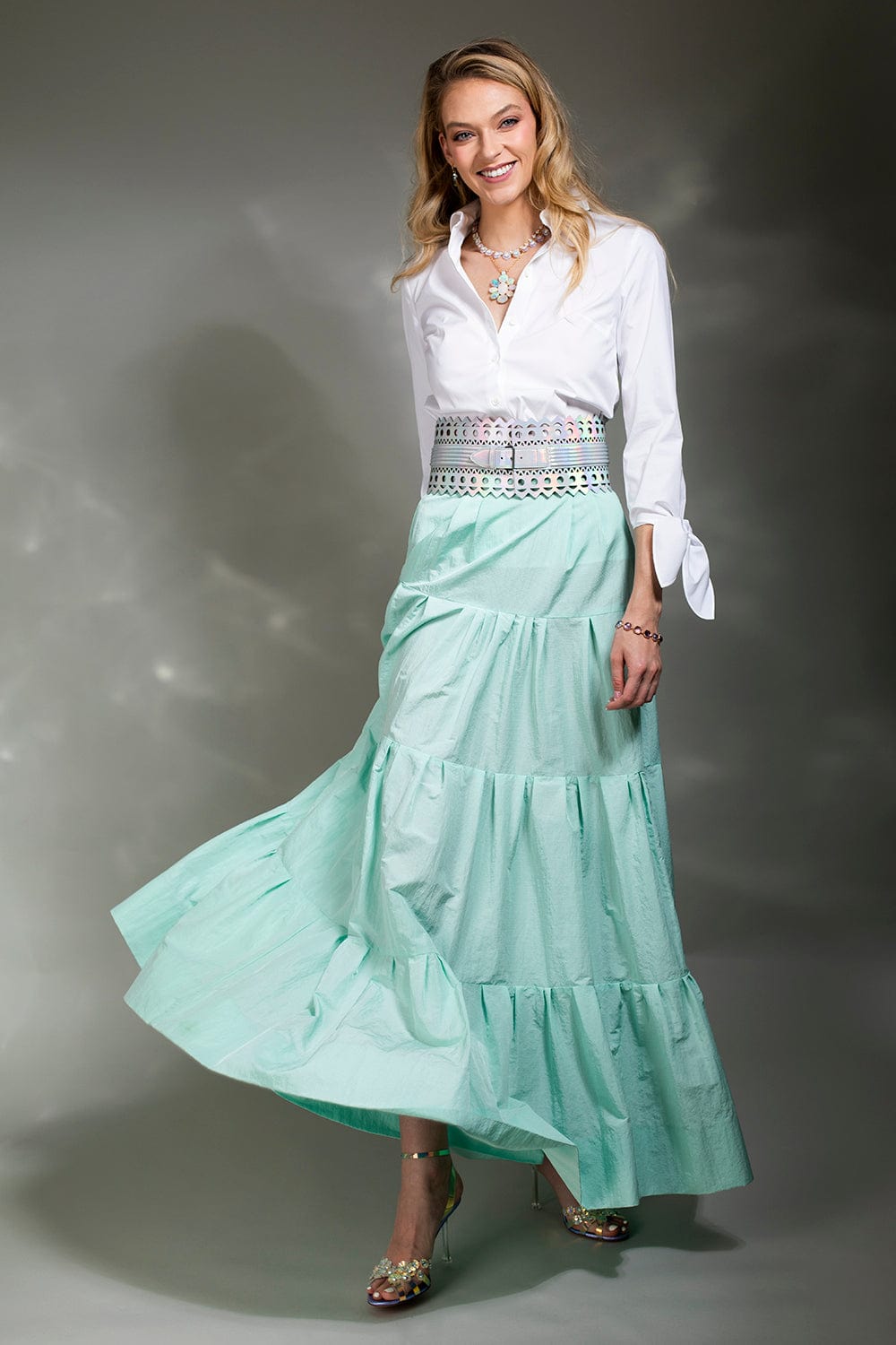 CAROLINA HERRERA-Collared Shirt With Cuff Ties-