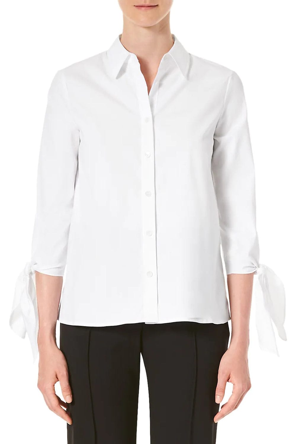 CAROLINA HERRERA-Collared Shirt With Cuff Ties-