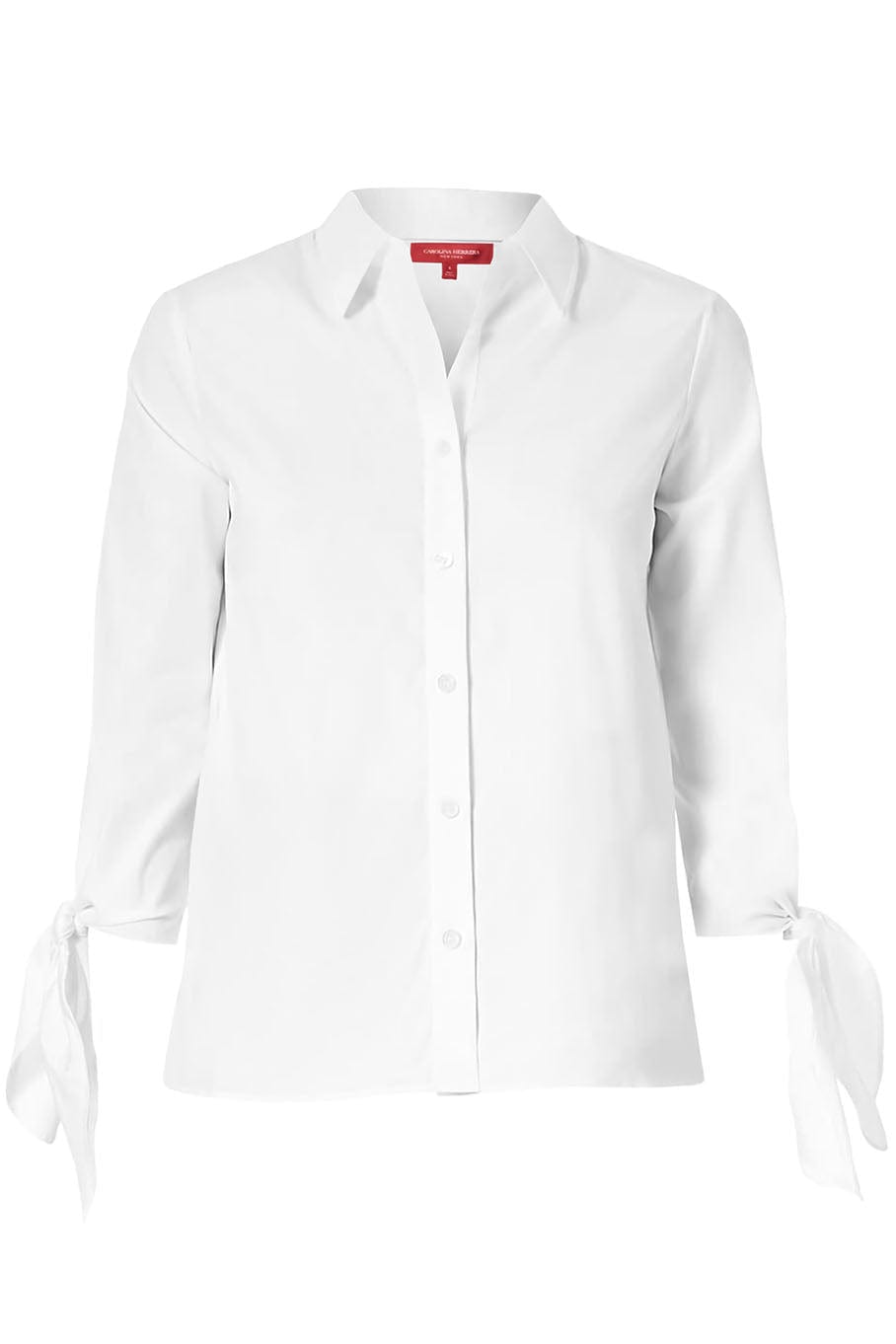 CAROLINA HERRERA-Collared Shirt With Cuff Ties-