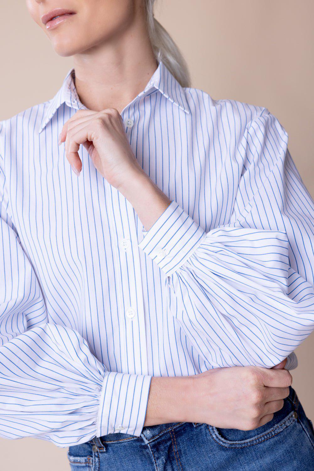 CAROLINA HERRERA-Striped Shirt-WHMULTI