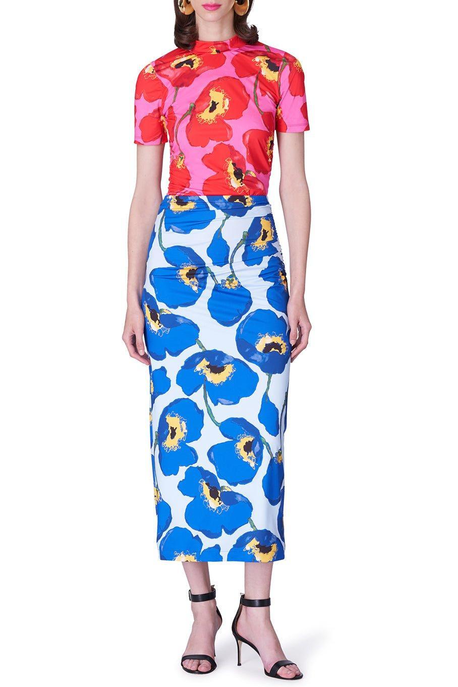 CAROLINA HERRERA-Crewneck Ruched Top-