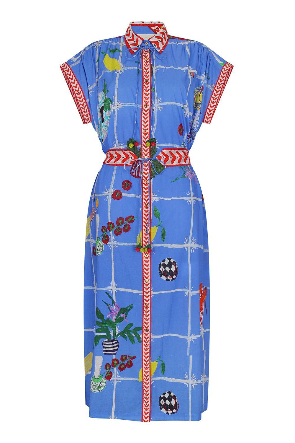 Valerie Dress-PICNCBLU-M/L-CLOTHINGDRESSCASUAL-CAROLINA K