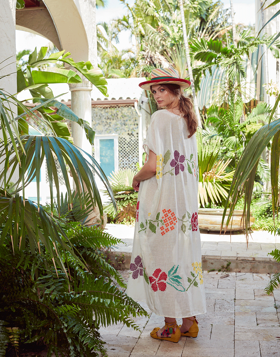CAROLINA K-Santa Rita Poncho-CREAM