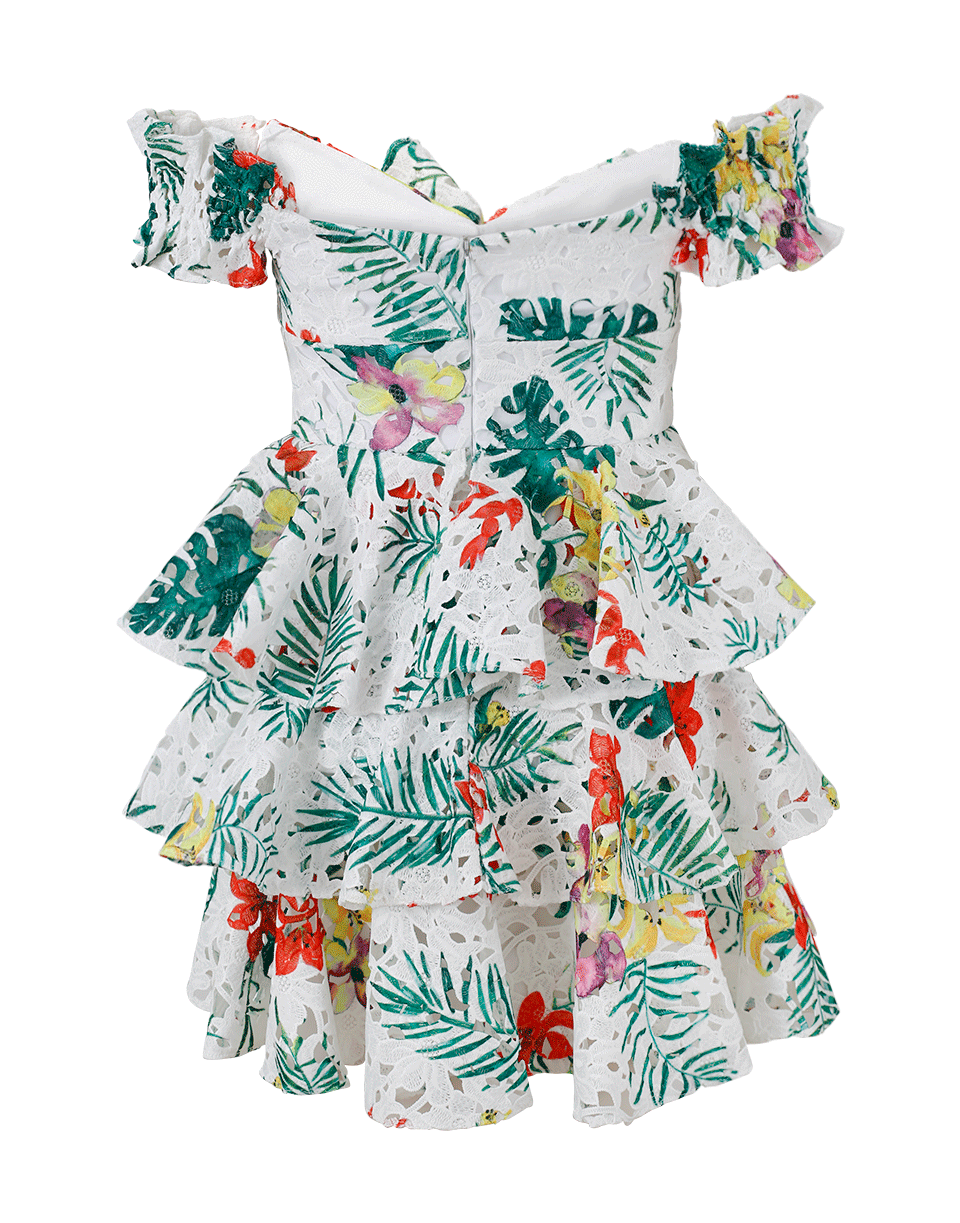 CAROLINE CONSTAS-Helene Ruffle Lace Dress-