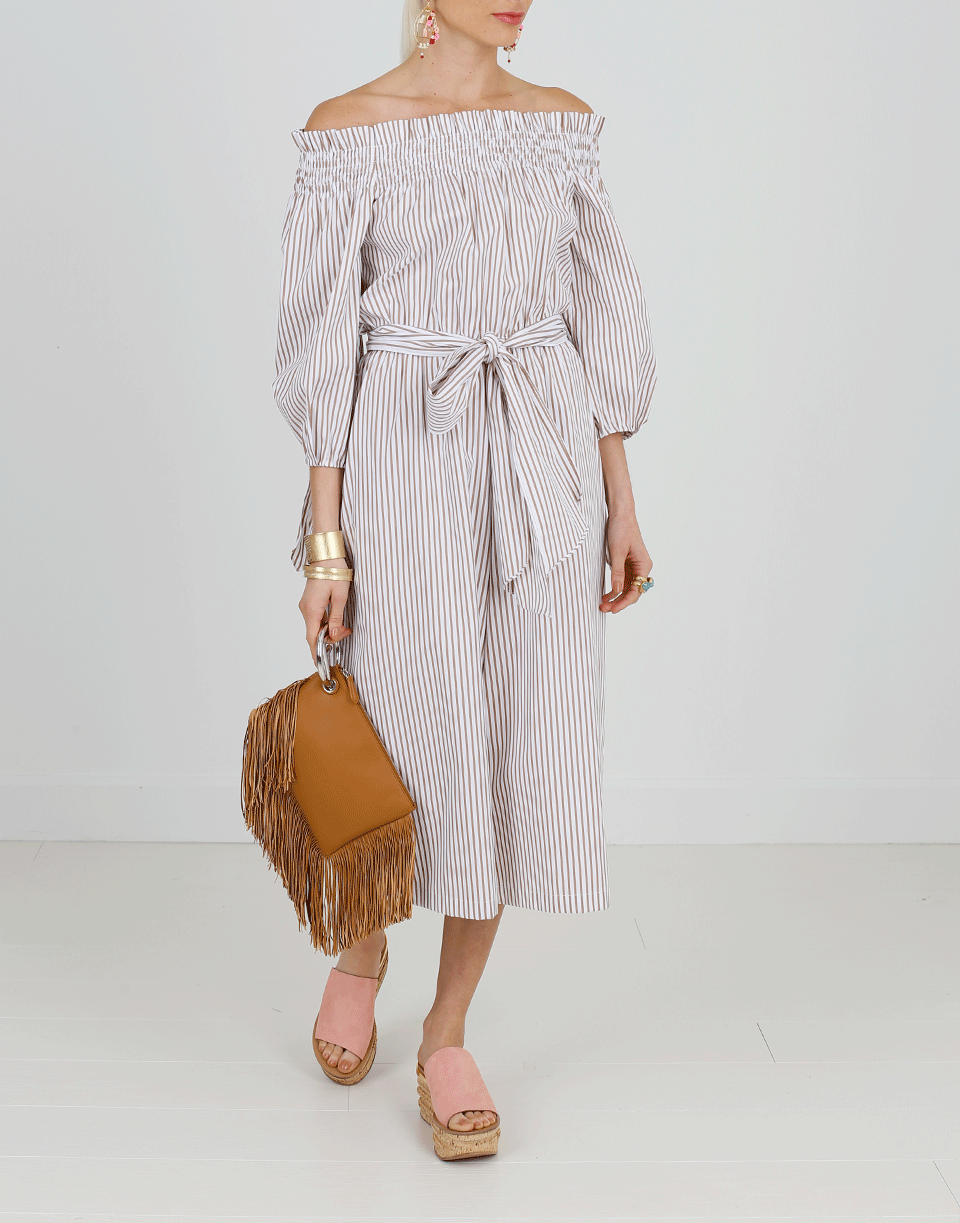 CAROLINE CONSTAS-Lou Striped Jumpsuit-