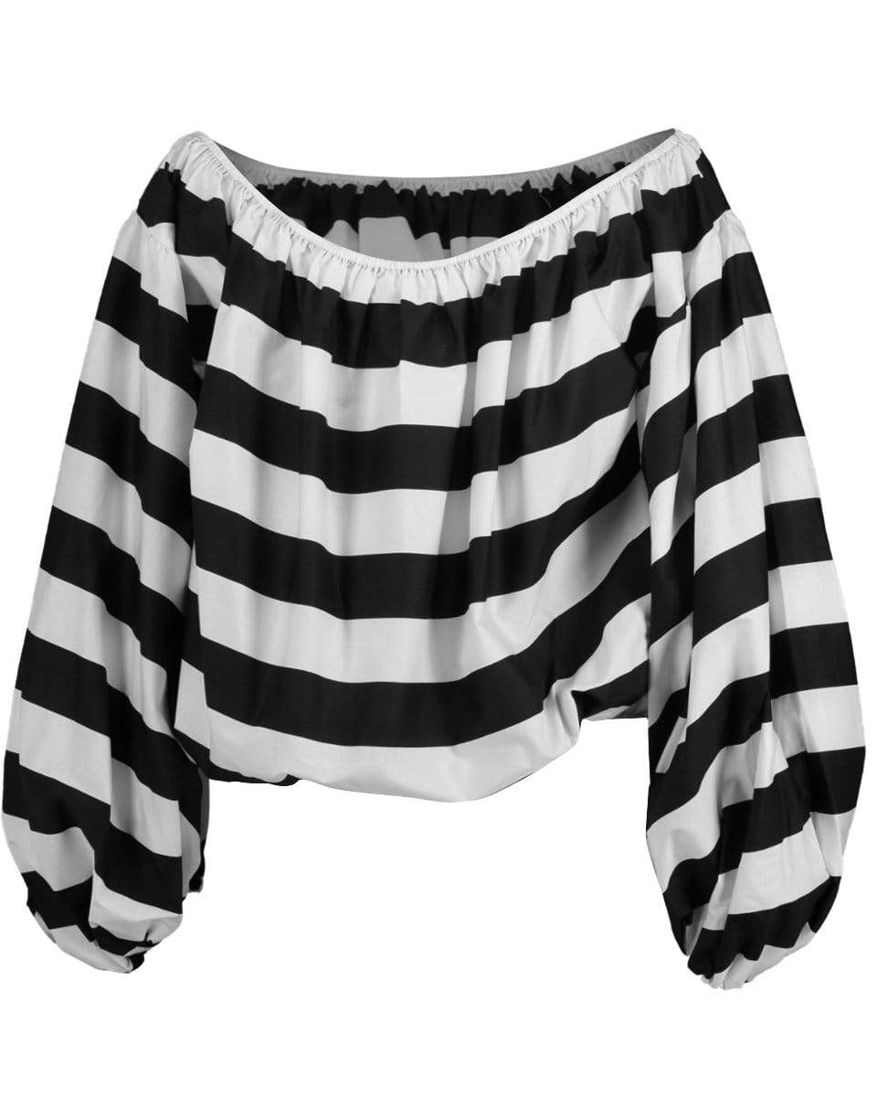 CAROLINE CONSTAS-Black and White Andros Top-BLK/WHT