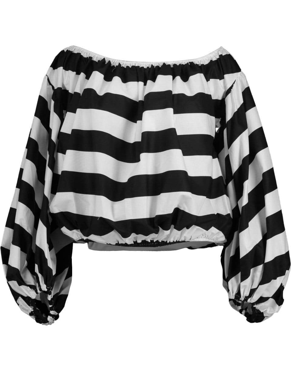 CAROLINE CONSTAS-Black and White Andros Top-BLK/WHT