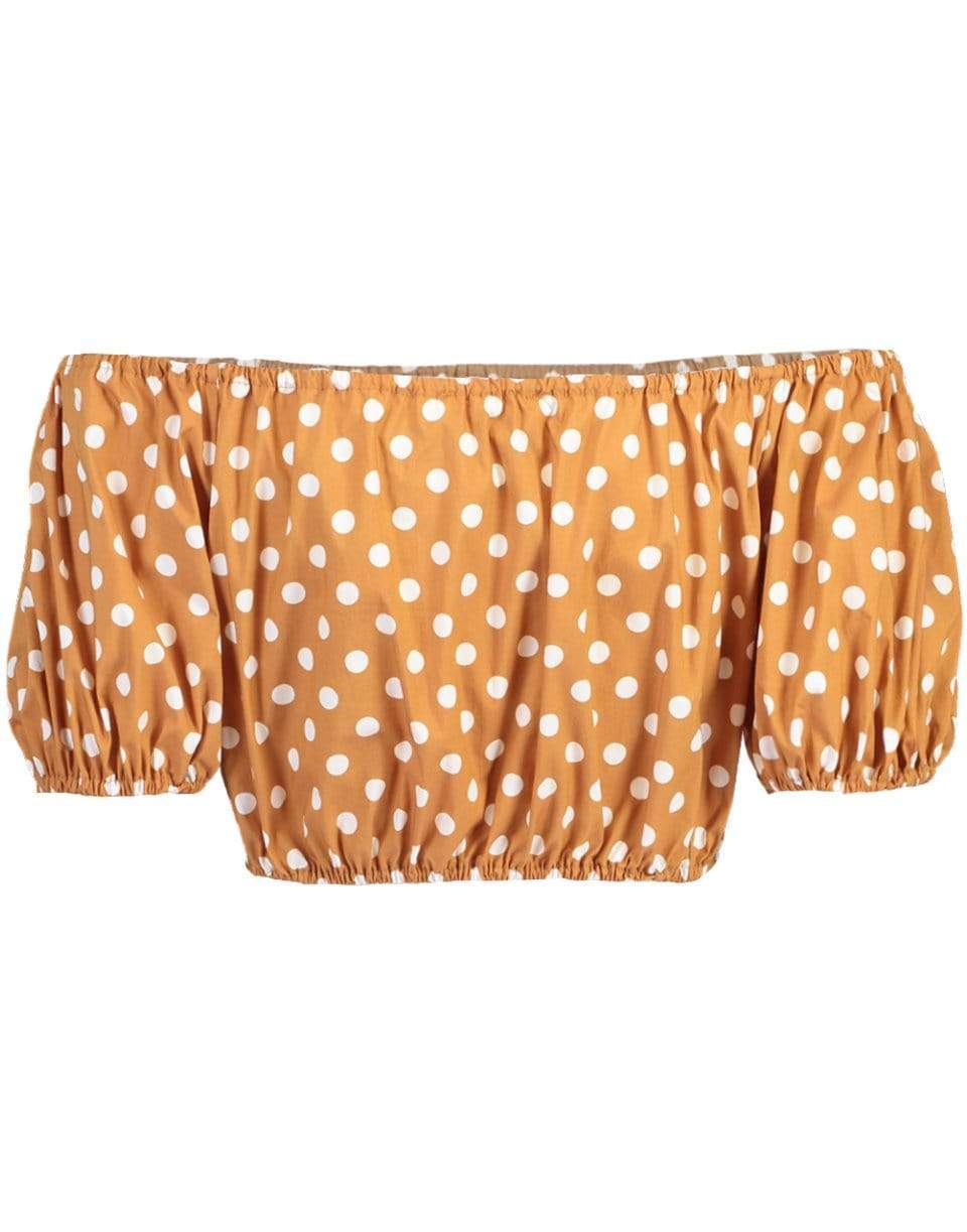 CAROLINE CONSTAS-Bardot Crop Top-