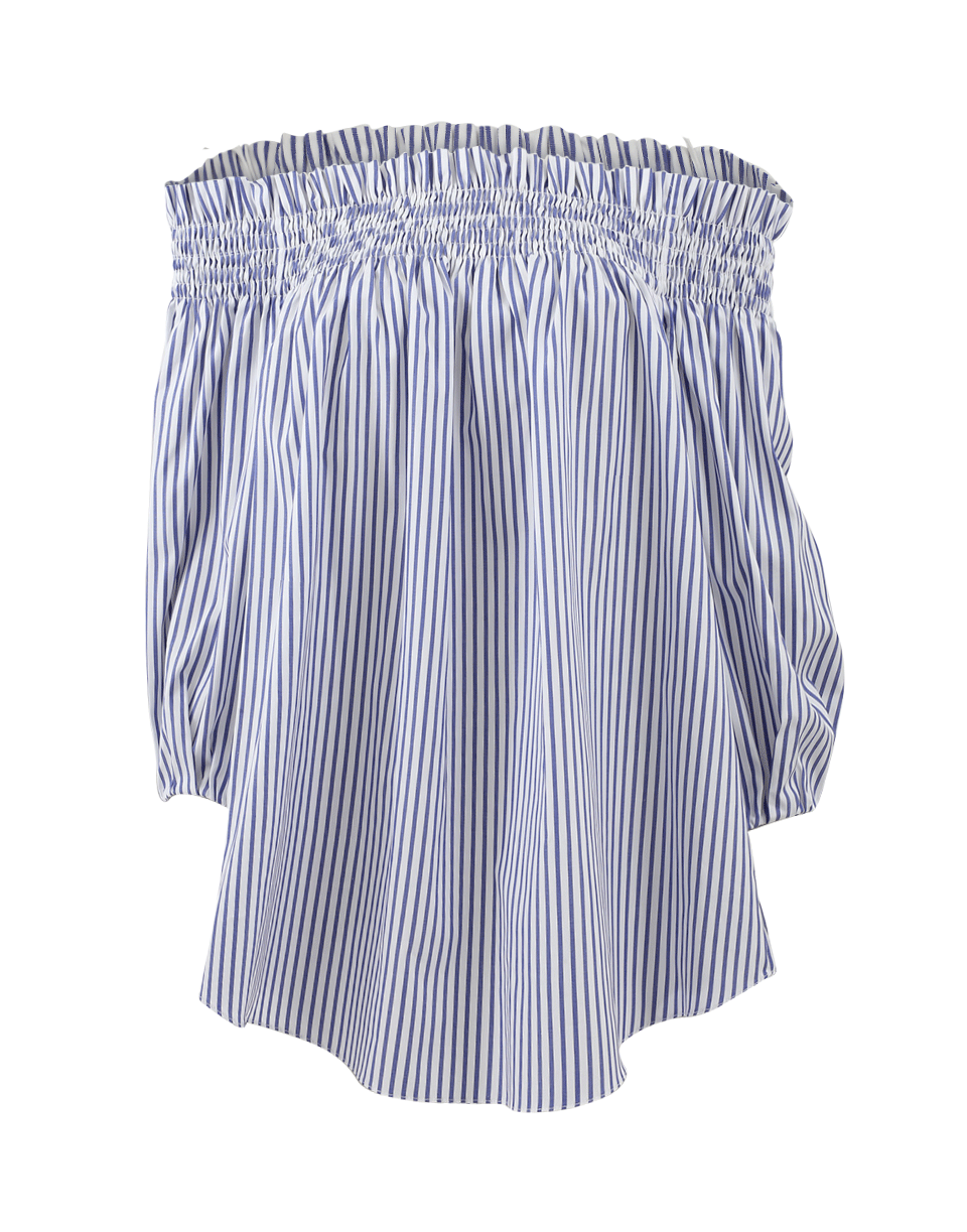 CAROLINE CONSTAS-Lou Off Shoulder Striped Top-