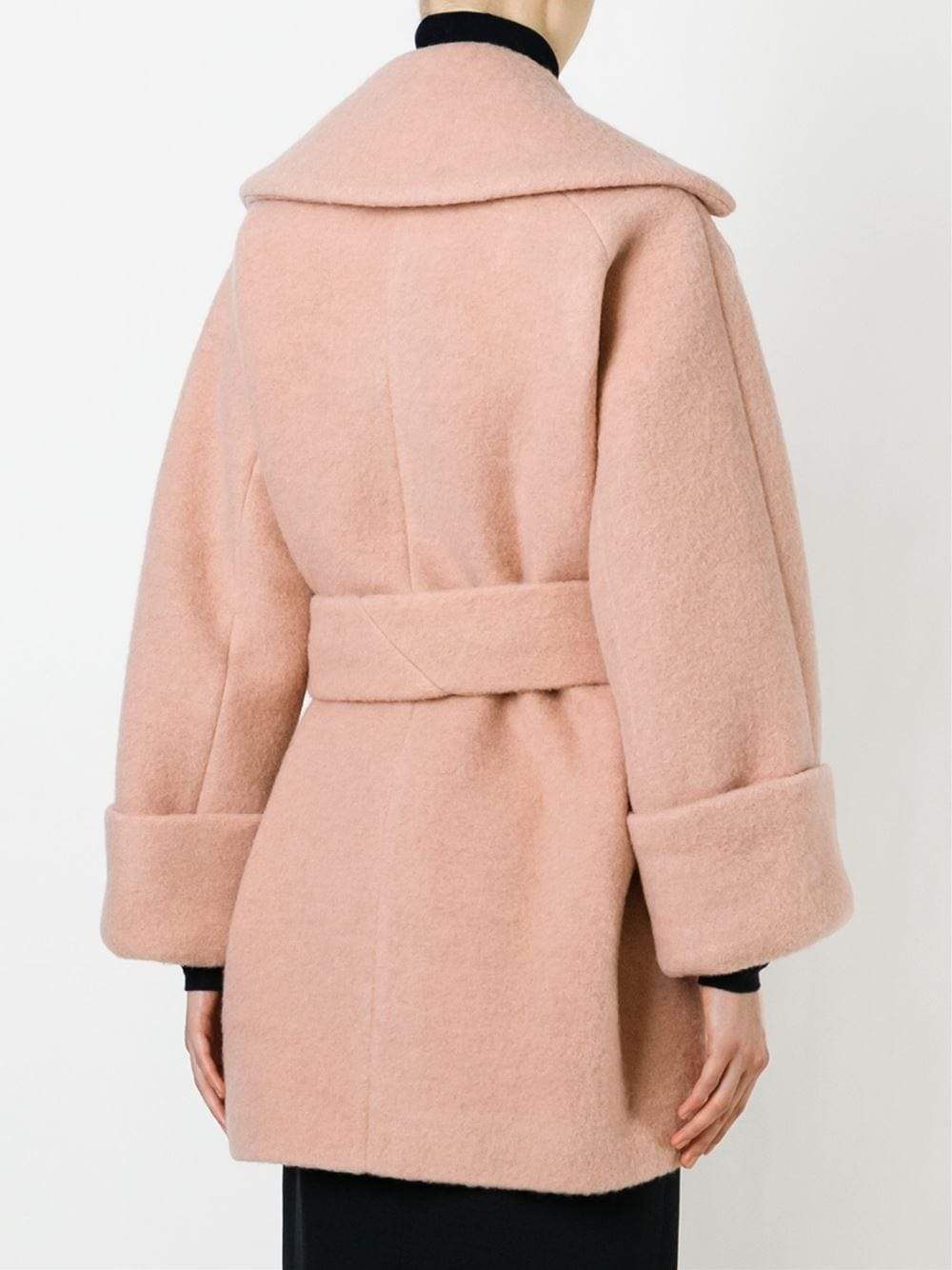 CARVEN-Manteau Cort Coat-POUDRE