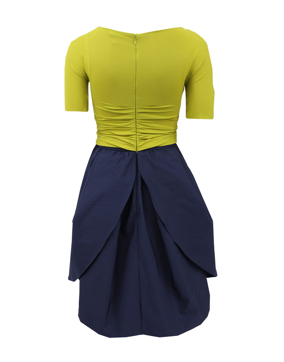CARVEN-Three-Quarter Sleeve Jersey Top Dress-