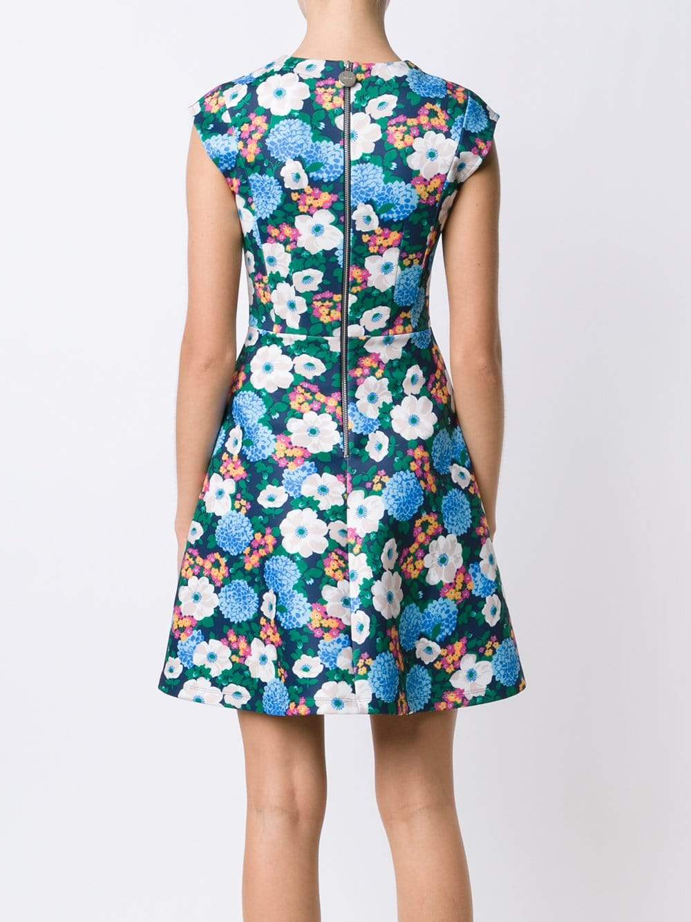 CARVEN-Floral Fit And Flare Dress-