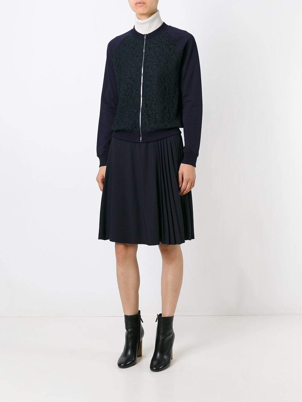 CARVEN-Molleton Zip Sweat Jacket-