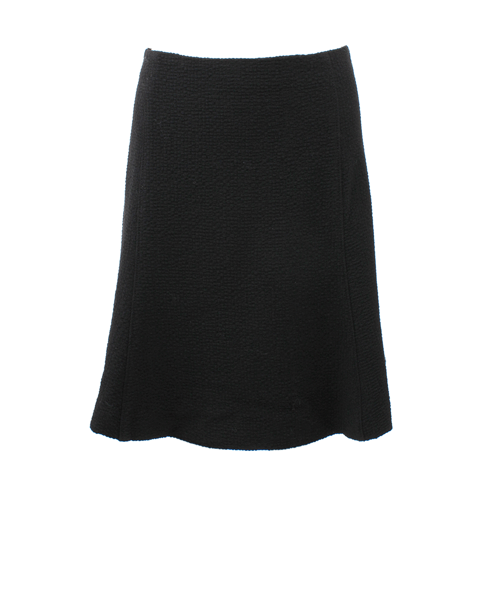 CARVEN-Wool Seersucker Skirt-