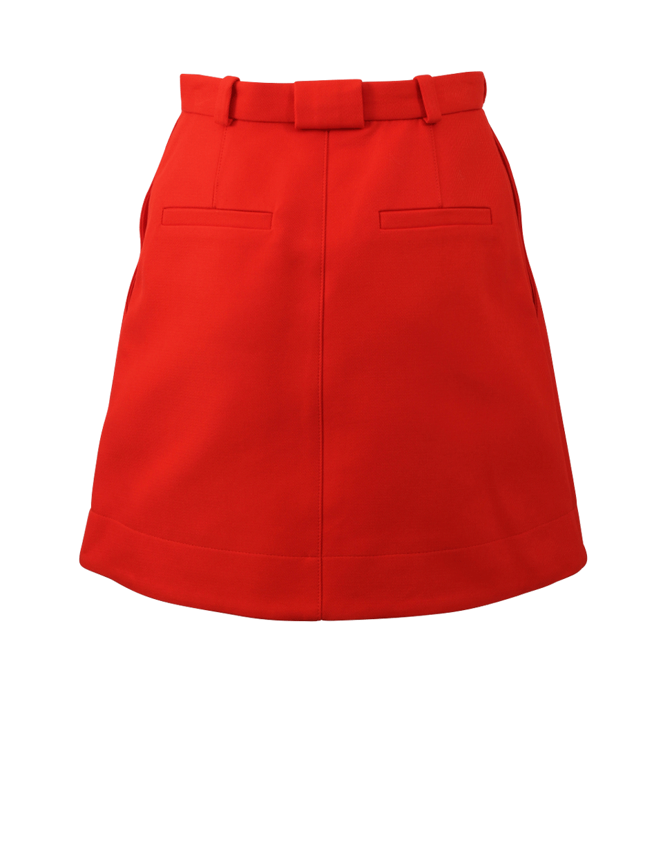 CARVEN-Gabardine Skirt-