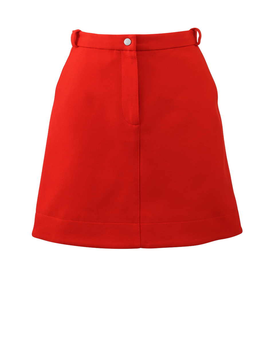 CARVEN-Gabardine Skirt-