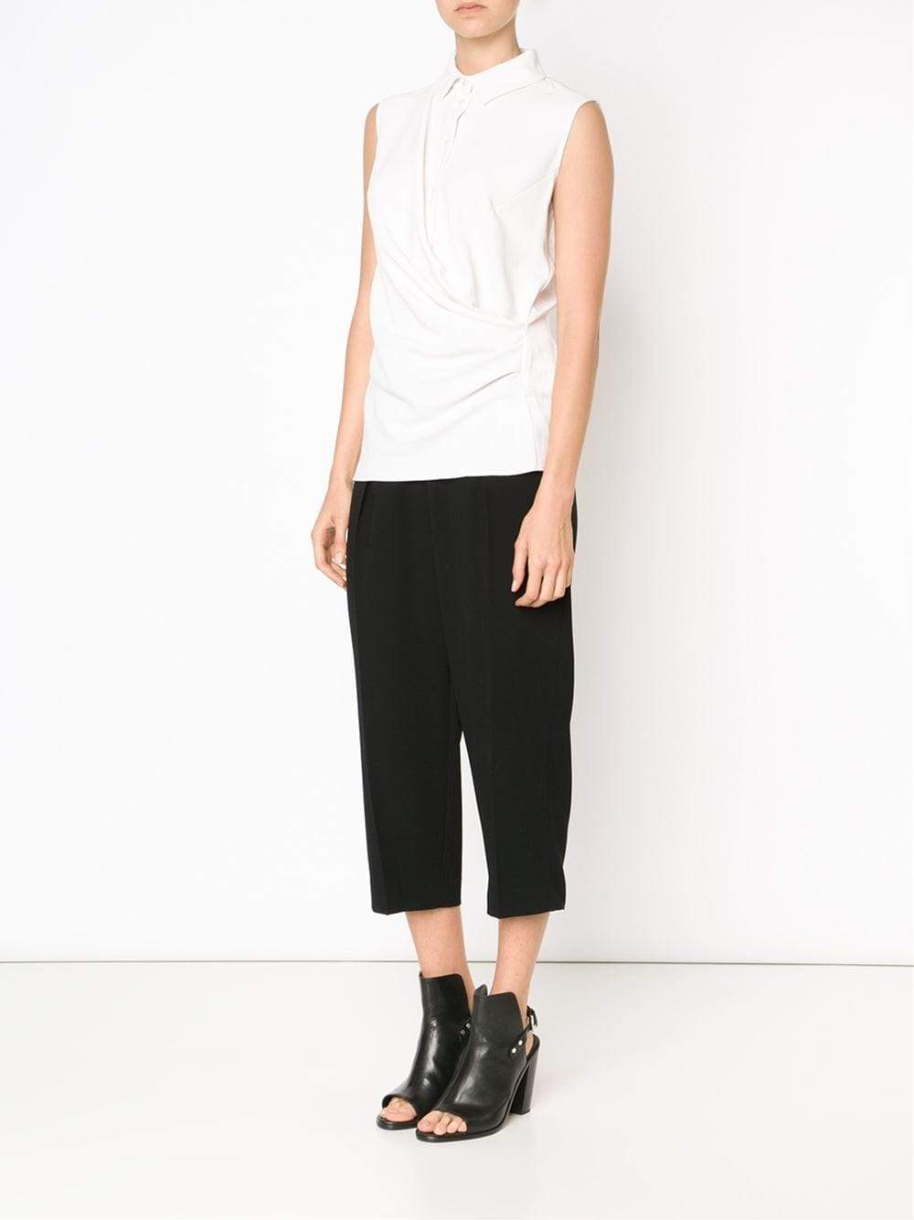 CARVEN-Chemise Crepe Top-