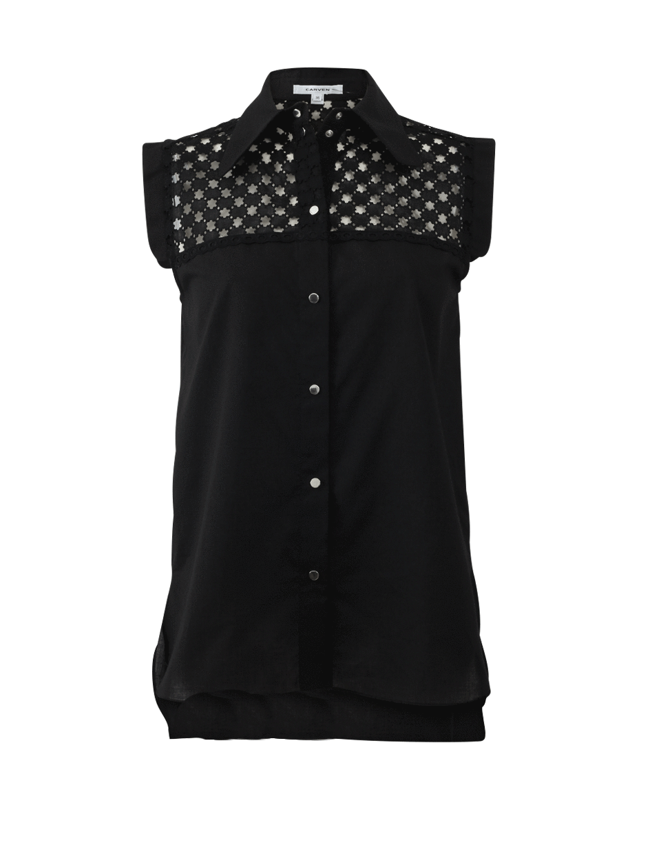 CARVEN-Ajoure Top-