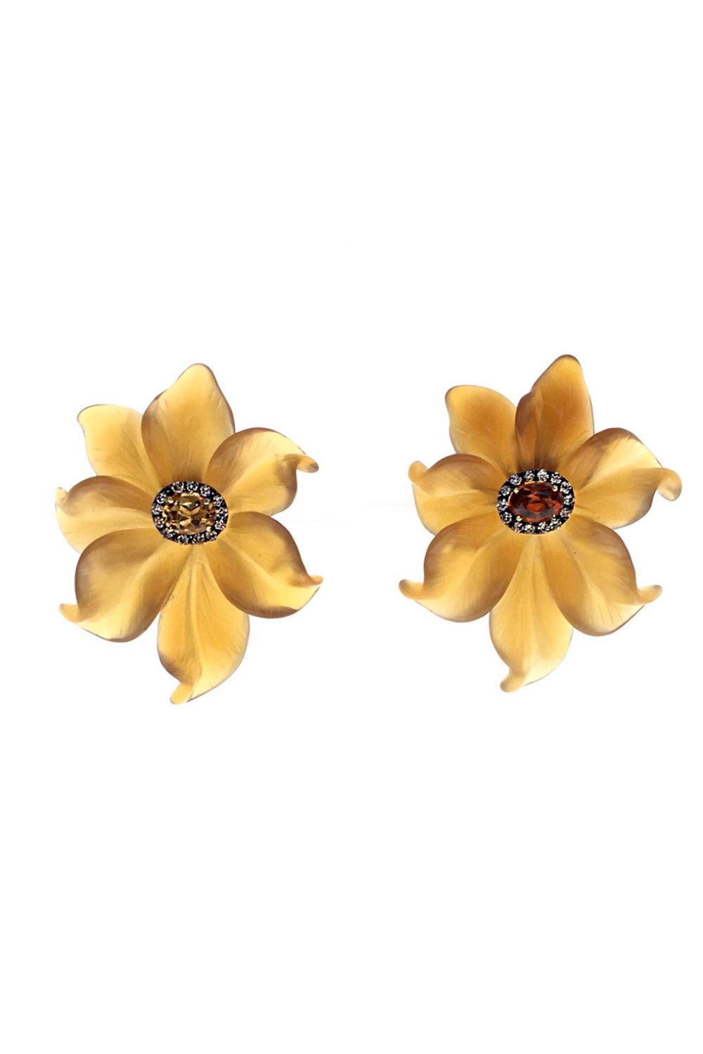 CASA CASTRO-Carnelian Mother Nature Earrings-YELLOW GOLD