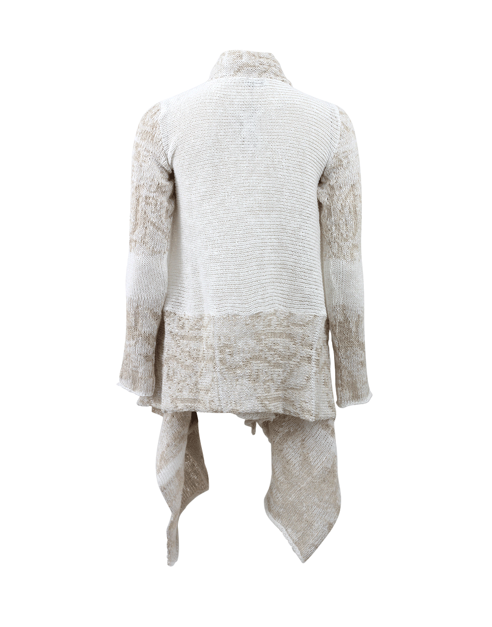 CASMARI-Drape Front Cardigan-